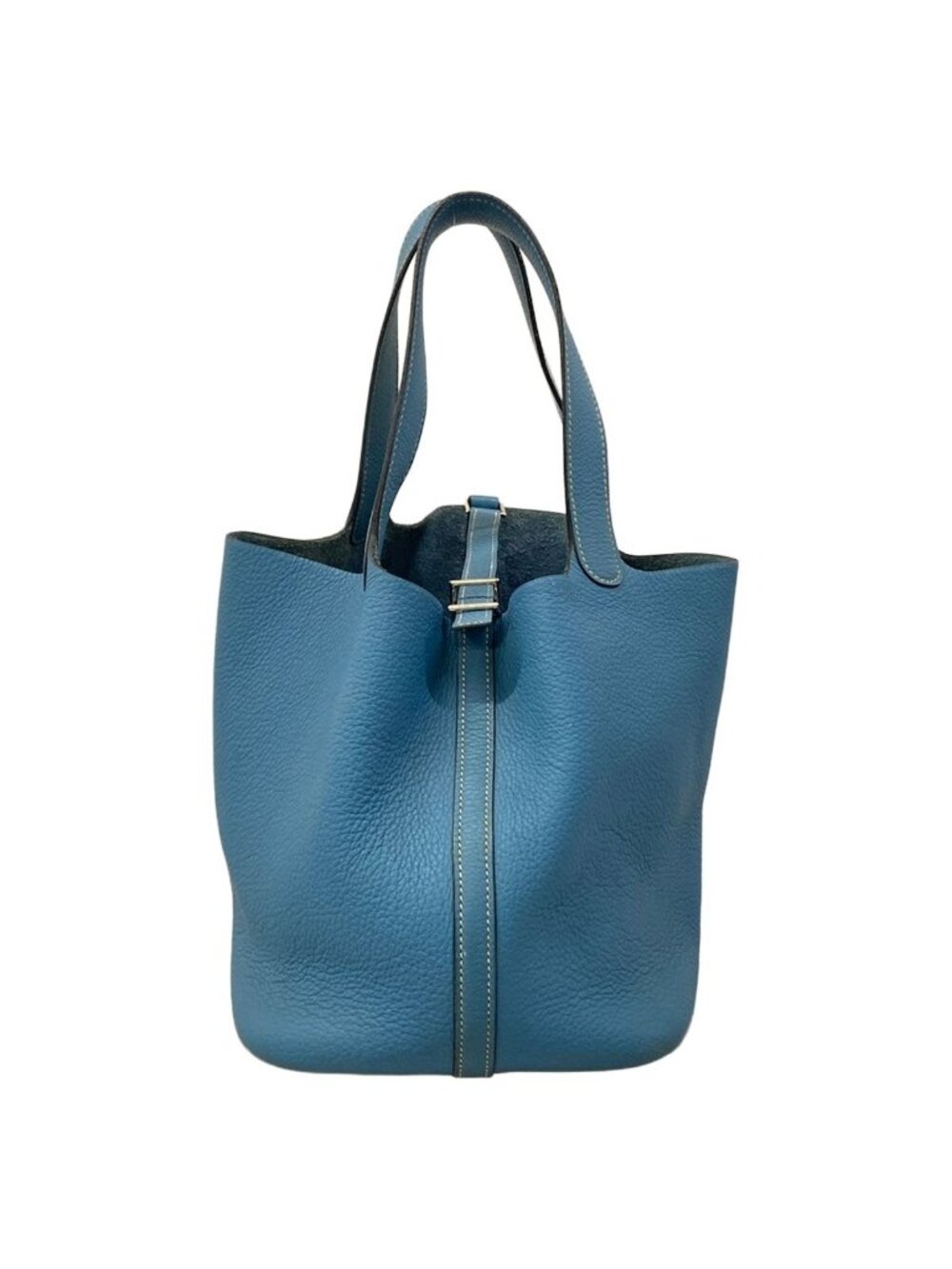 Hermes Handbag Picotin PM Blue Jean Silver - Picture 2 of 15